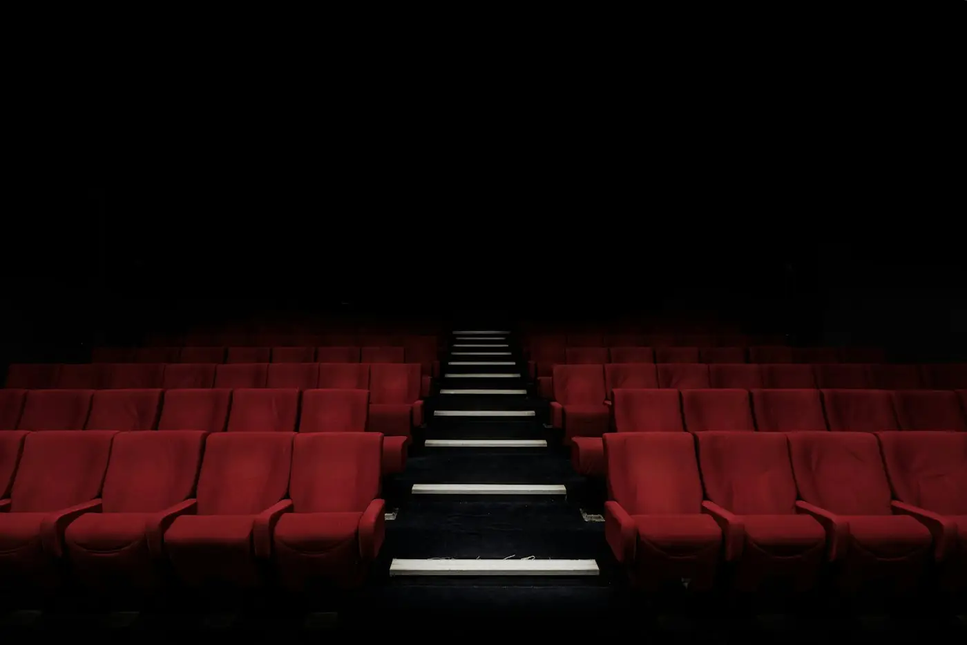 Red cinema seats