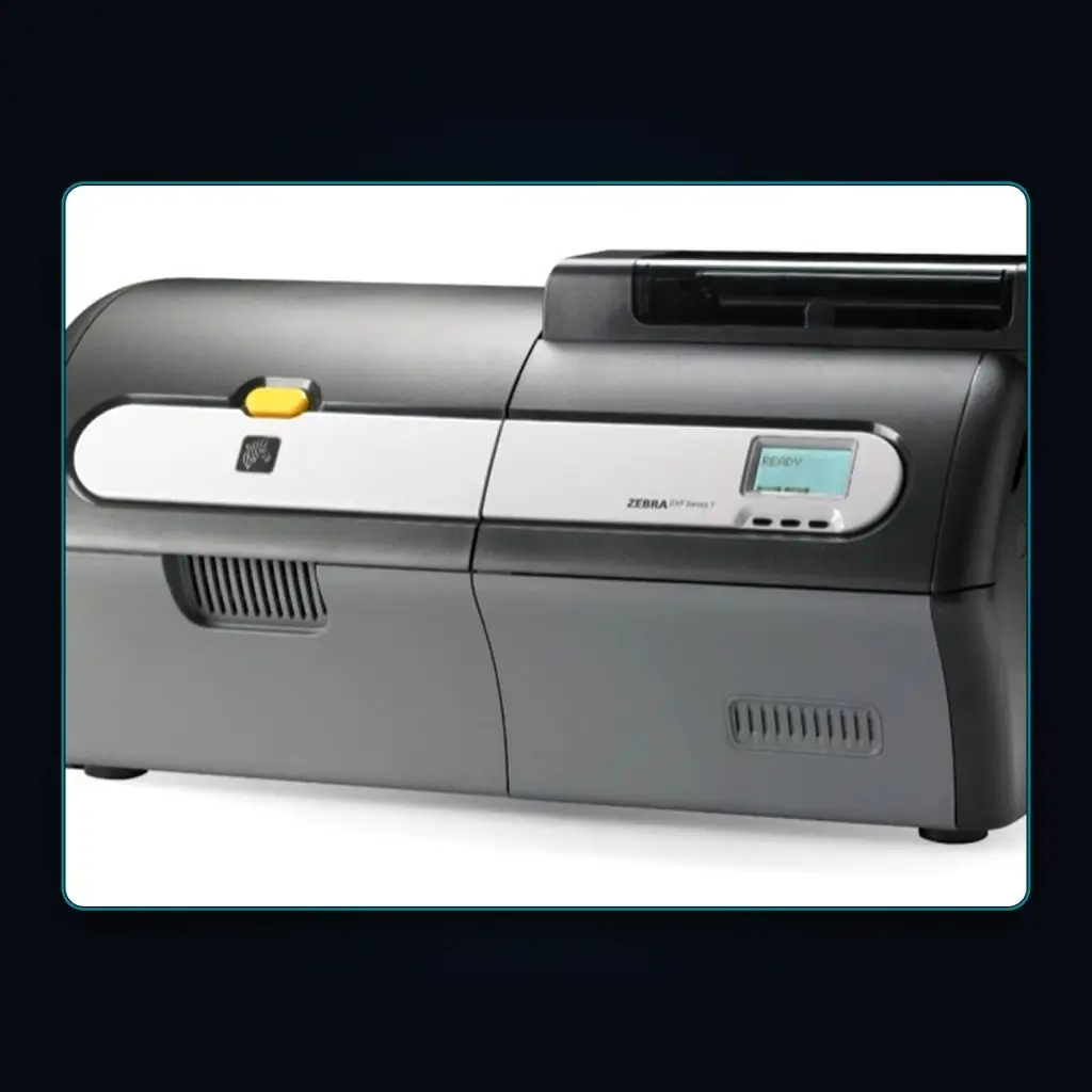Zebra ZXP Series 7 card printer (single sided) — available to hire from RFPI